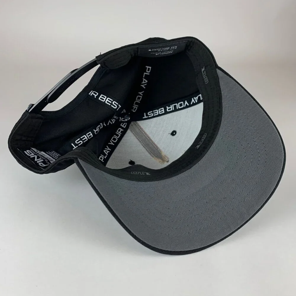 Ping Golf Mens Black Play Your Best Snapback Hat